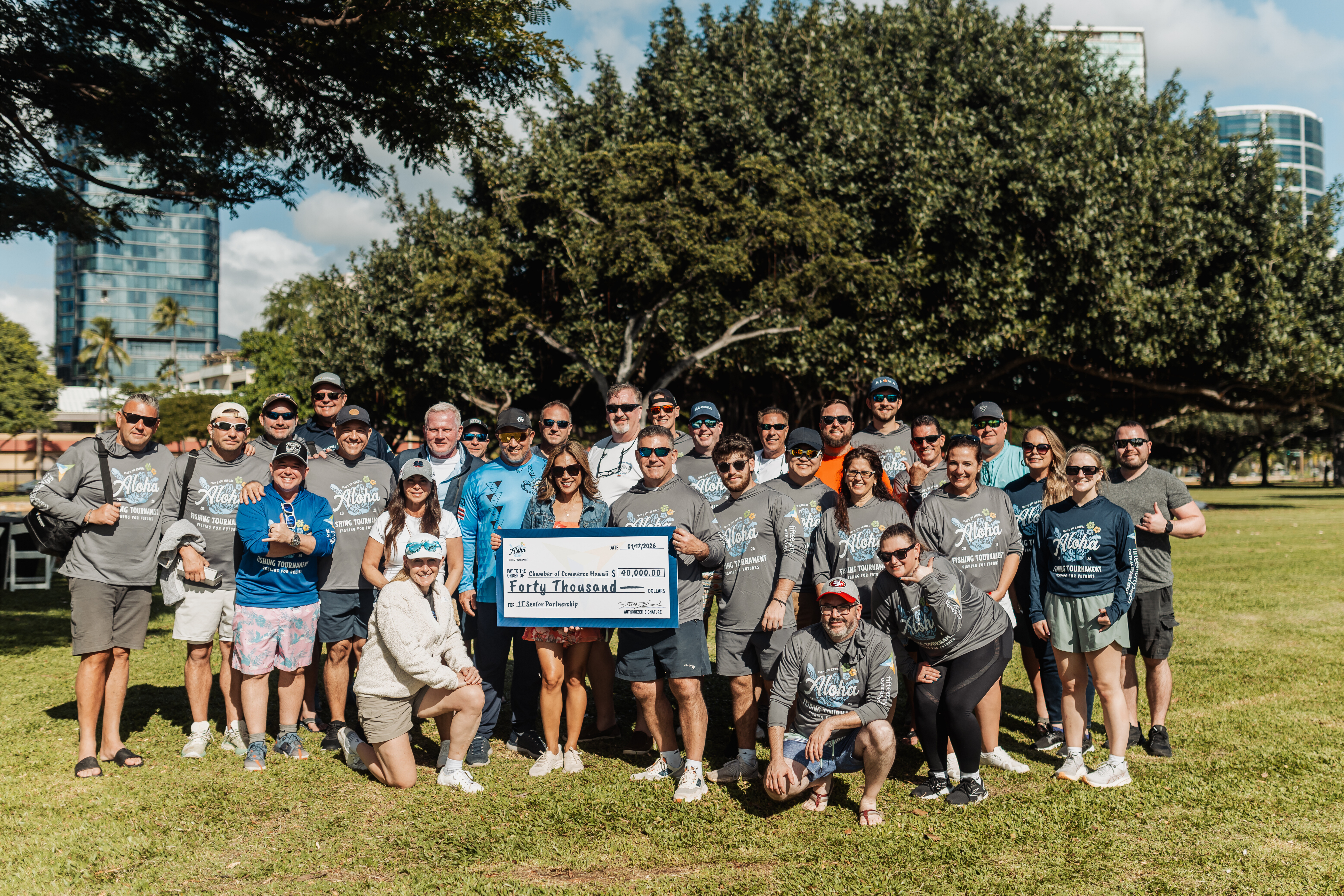 Aloha Fishing Tournament Big Check Signed (1)